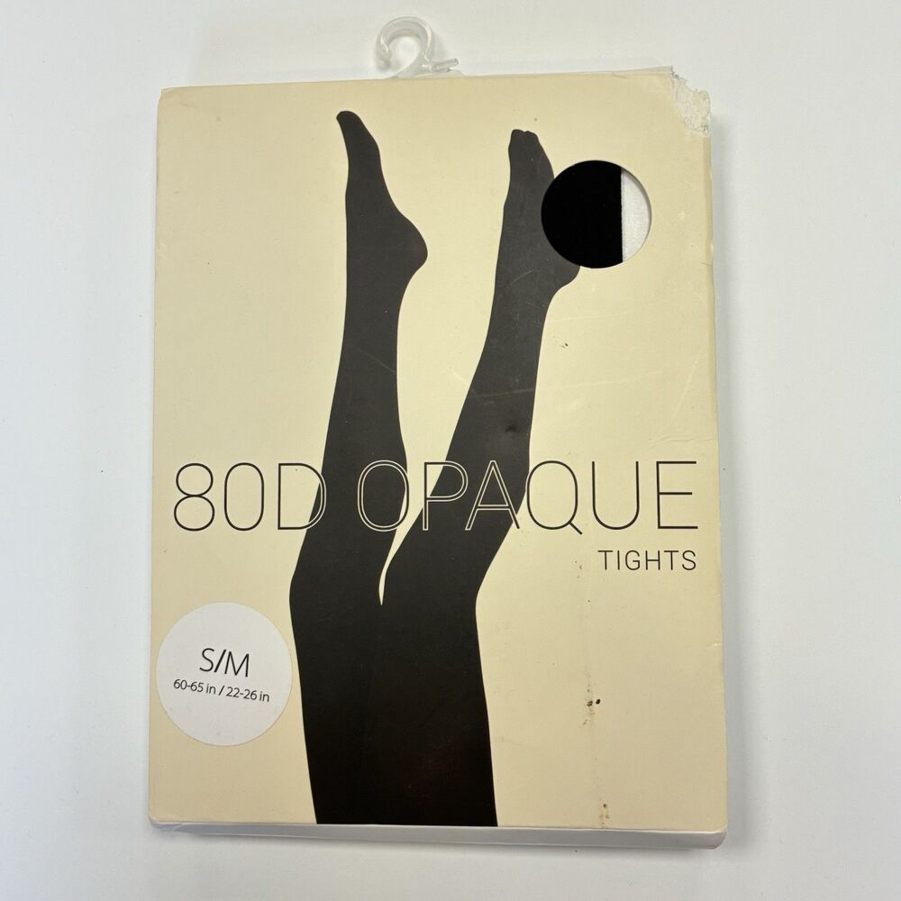 Women's 80D Ultra Soft Opaque Tights S/M Forever 21 New